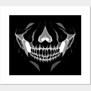 Skull - V2 WHITE Posters and Art